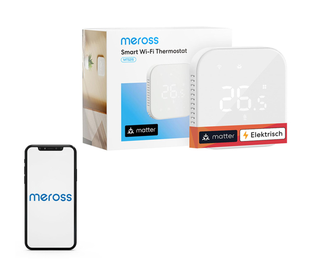 Meross Smart termostat WiFi MTS215MA(EU) (Matter) - 1490139 - zdjęcie